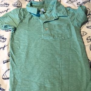 Boys Carter’s sea foam green polo t-shirt